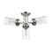 Z-Lite Calliope 4 Light Semi Flush Mount, Polished Nickel & Clear 617SF-PN - alternate 5